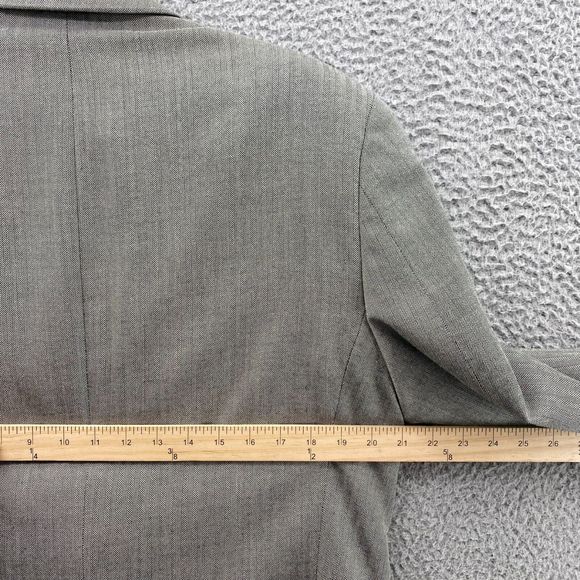 Ralph Lauren Blazer Mens 40 R Grey Wool Silk Suit Jacket Corpcore Academia Coat - Picture 10 of 13